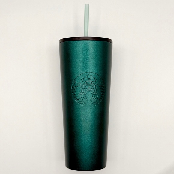 Starbucks 24 oz Matte Dark Green (Hunter/Army) Cold Cup Tumbler — Used - Picture 12 of 12